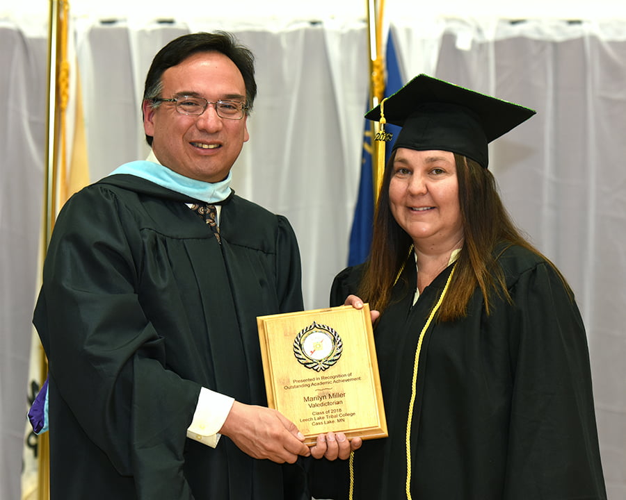 2018 LLTC Valedictorian at graduation ceremony