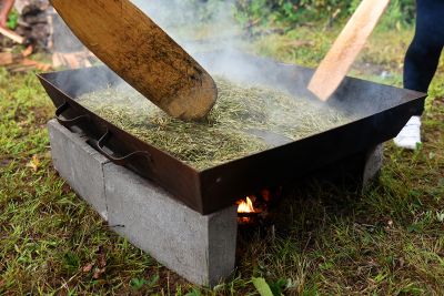 Parching Wild Rice