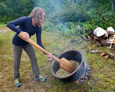 Parching Wild Rice