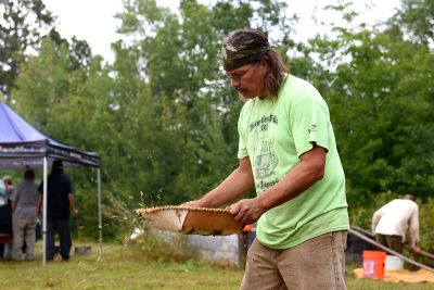 Winnowing Rice