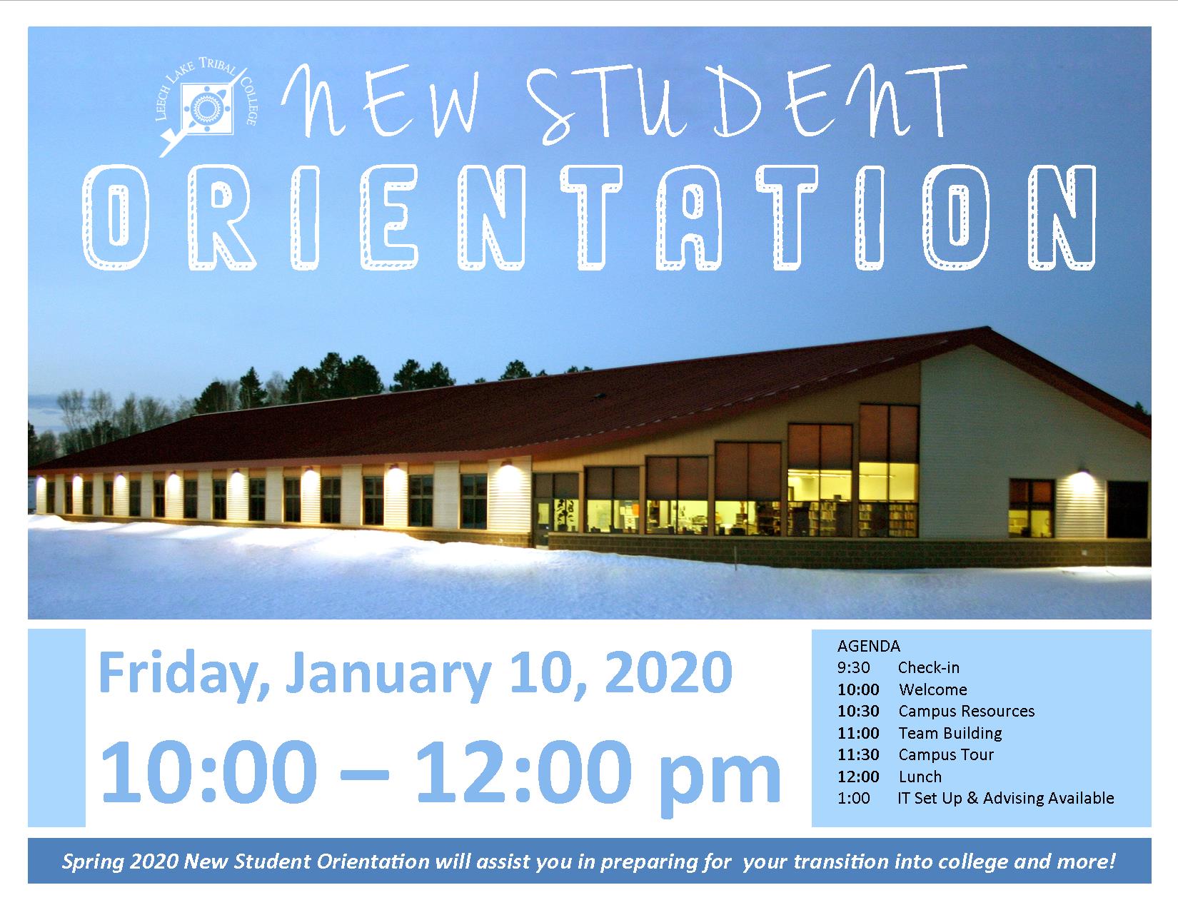 New Student Orientation Spring 2020