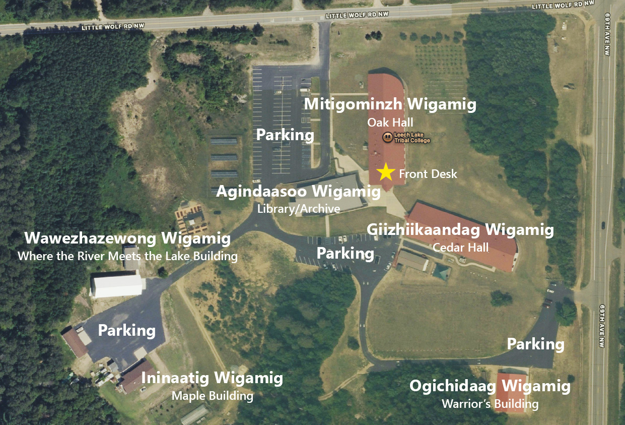 Leech Lake Tribal College Campus Map 